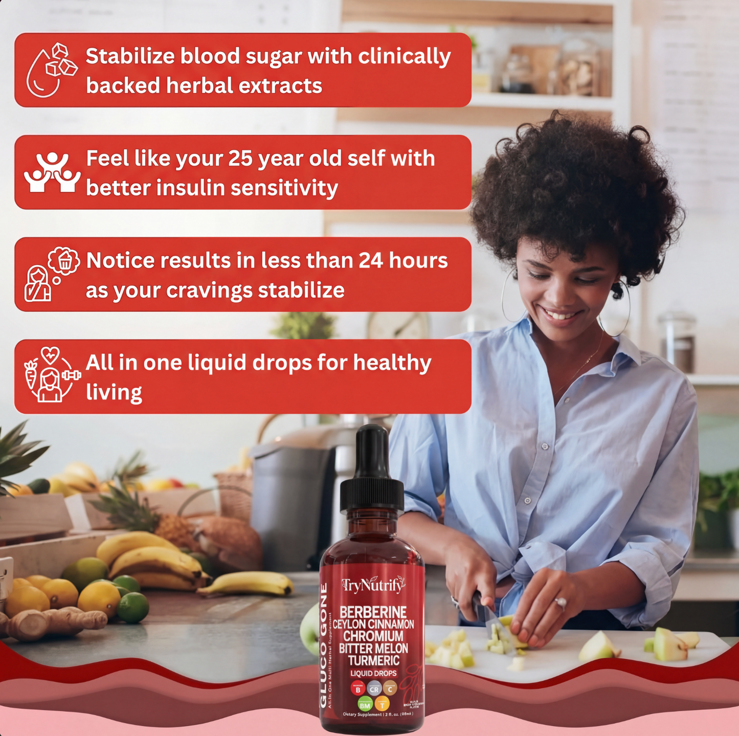 TryNutrify™ Berberine + Ceylon Cinnamon Regulator Drops (60mL)