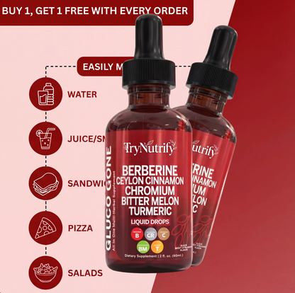 TryNutrify™ Berberine + Ceylon Cinnamon Regulator Drops (60mL)